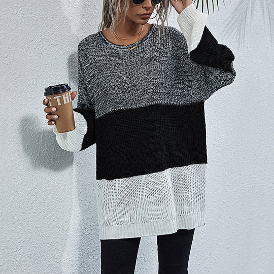 Damen lässiger Oversized Pullover Heidi-Mode