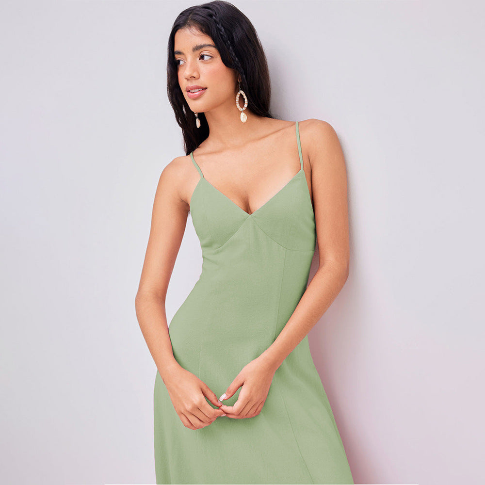 Heidi-Mode | Ärmelloses-Kleid Tailliert Elegant Ärmelloses Kleid