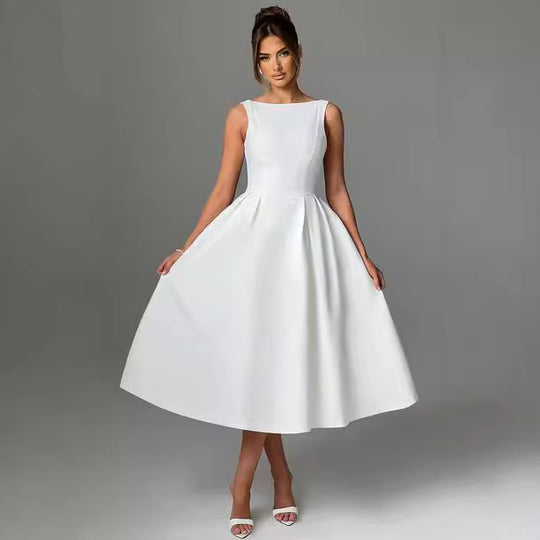 Damen Elegantes Maxikleid mit ausgestellten Ärmeln und raffiniertem Rock Heidi-Mode