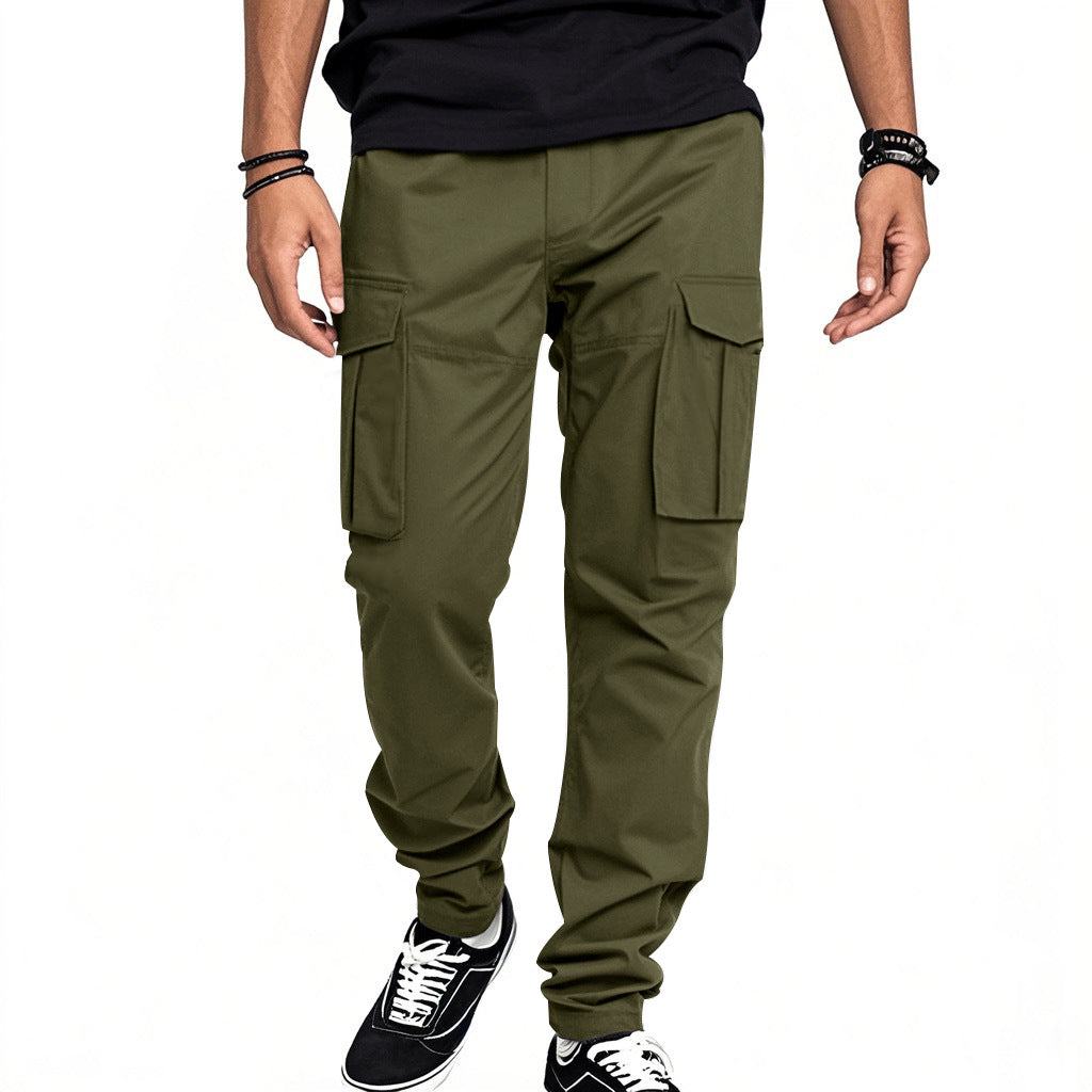 Herren Cargo-Hose mit vielseitigen Taschen und flexiblem Schnitt Heidi-Mode