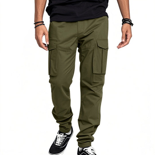 Herren Cargo-Hose mit vielseitigen Taschen und flexiblem Schnitt Heidi-Mode