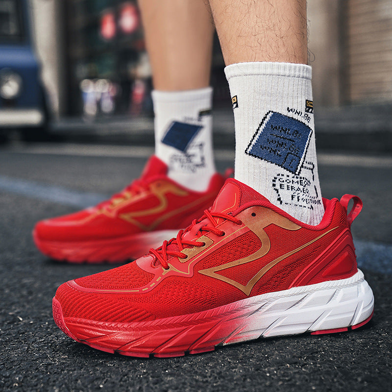 Herren Hochleistungs-Laufschuhe mit atmungsaktivem Mesh-Obermaterial und Stoßdämpfungstechnologie Heidi-Mode
