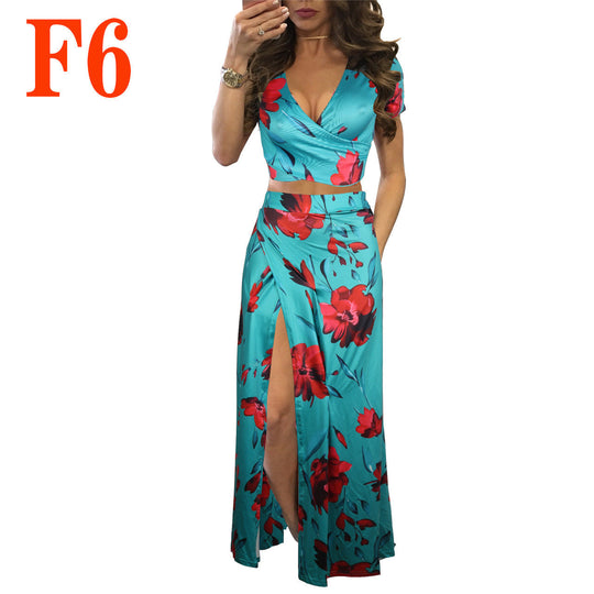 Heidi-Mode | Digitaler Druck Floral Zwei-Teile-Set