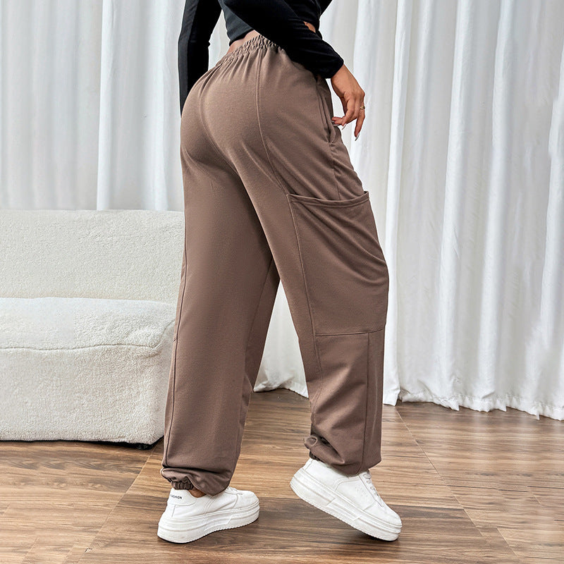 Damen Hochwertige Freizeithose mit elastischem Bund und praktischen Seitentaschen Heidi-Mode