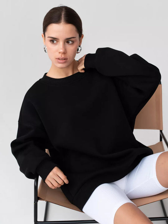 Damen Bequemer Oversized Pullover mit lässigem Schnitt Heidi-Mode