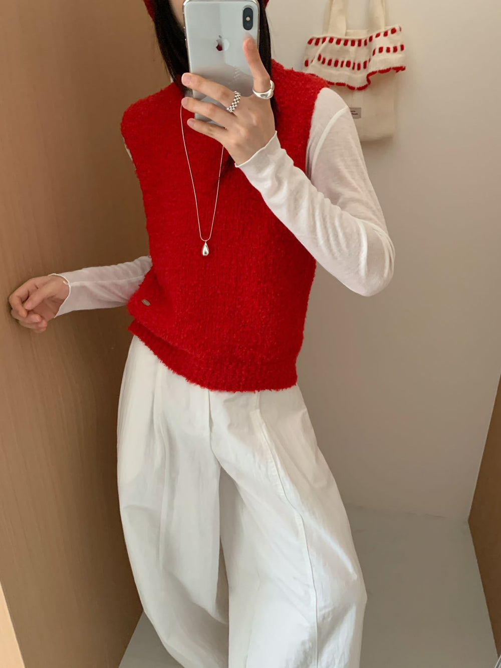 Damen Strickweste mit weichem, flauschigem Material und modernem Schnitt Heidi-Mode