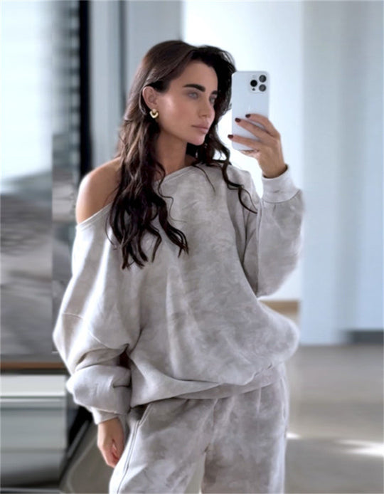 Damen lässiger Oversized Pullover Heidi-Mode