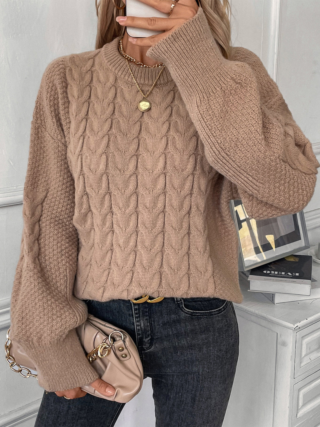 Damen Strickpullover Heidi-Mode