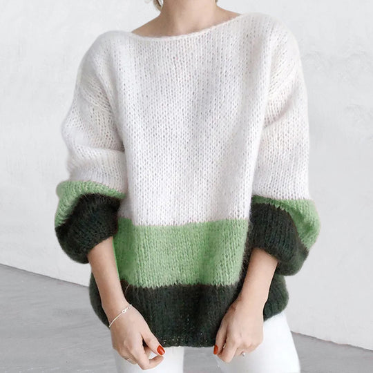 Damen modischer Strickpullover mit weichem Material und lässigem Schnitt Heidi-Mode