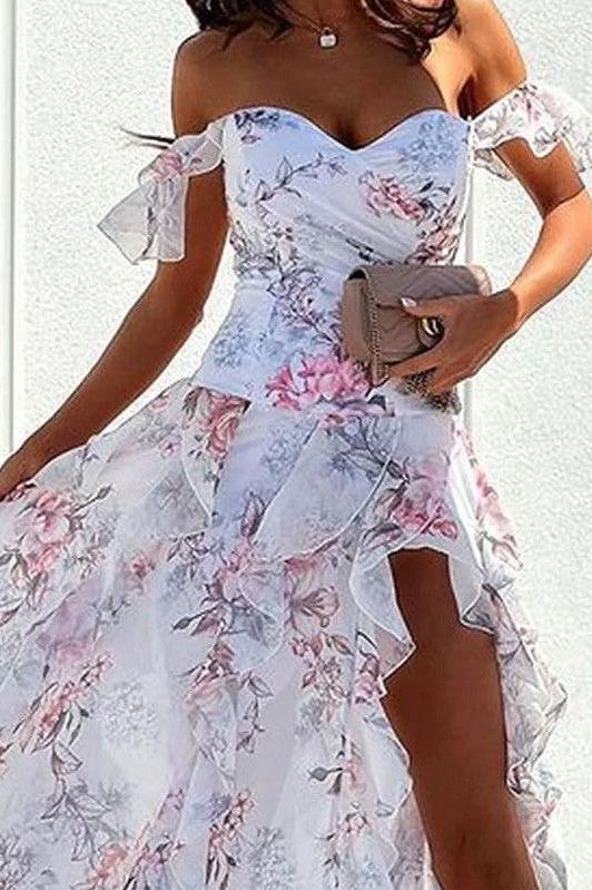 Heidi-Mode | Lockeres Langes Blumenkleid
