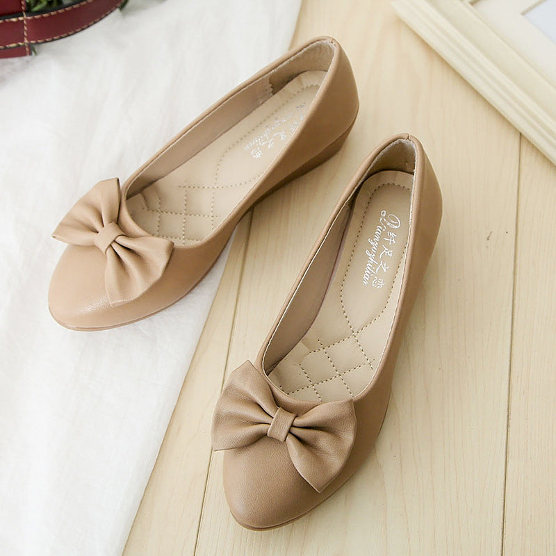 Damen elegante Ballerinas mit raffiniertem Schleifen-Design und weicher Polsterung Heidi-Mode