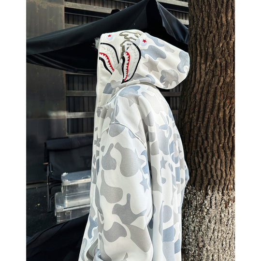 Damen Kapuzenpullover mit einzigartigem Camouflage-Design und aufwendiger Stickerei Heidi-Mode