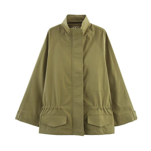 Damen Übergangsjacke mit praktischem Reißverschluss und großen Taschen Heidi-Mode