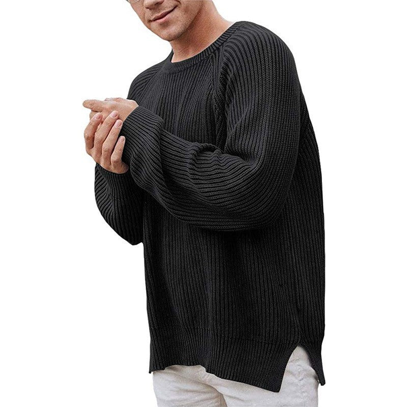 Herren eleganter Strickpullover mit strukturiertem Design und modernem Schnitt Heidi-Mode