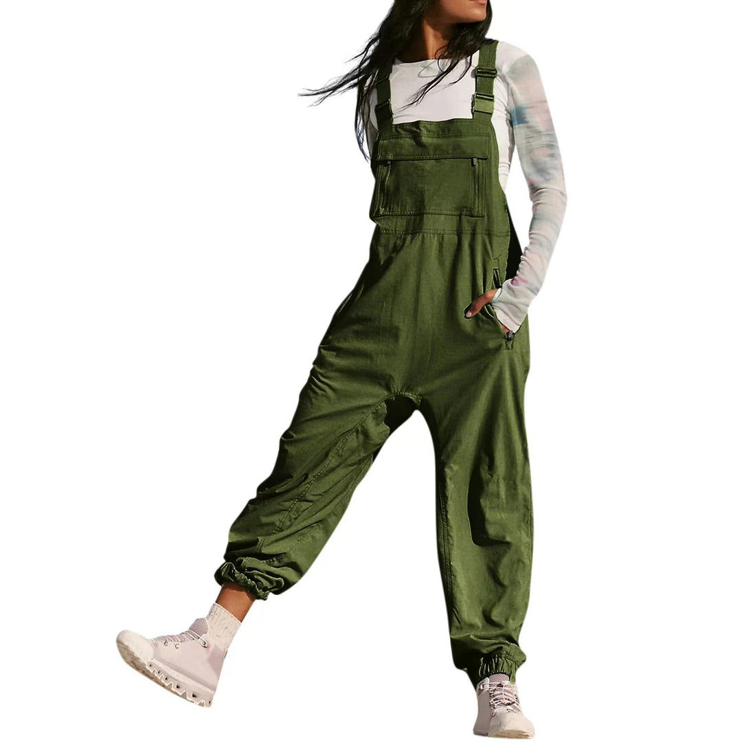 Damen Overalls mit verstellbaren Trägern und praktischen Taschen Heidi-Mode