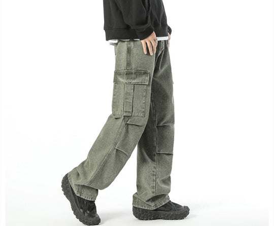 Herren Cargo-Hose mit vielseitigen Taschen und bequemem Schnitt Heidi-Mode