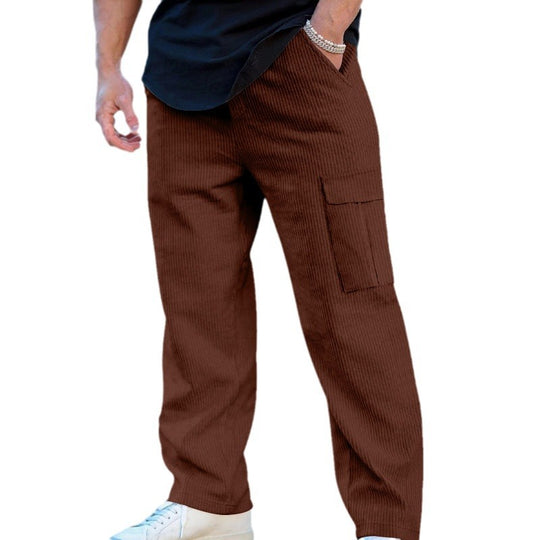 Herren Cargohose mit elastischem Bund und praktischen Taschen Heidi-Mode