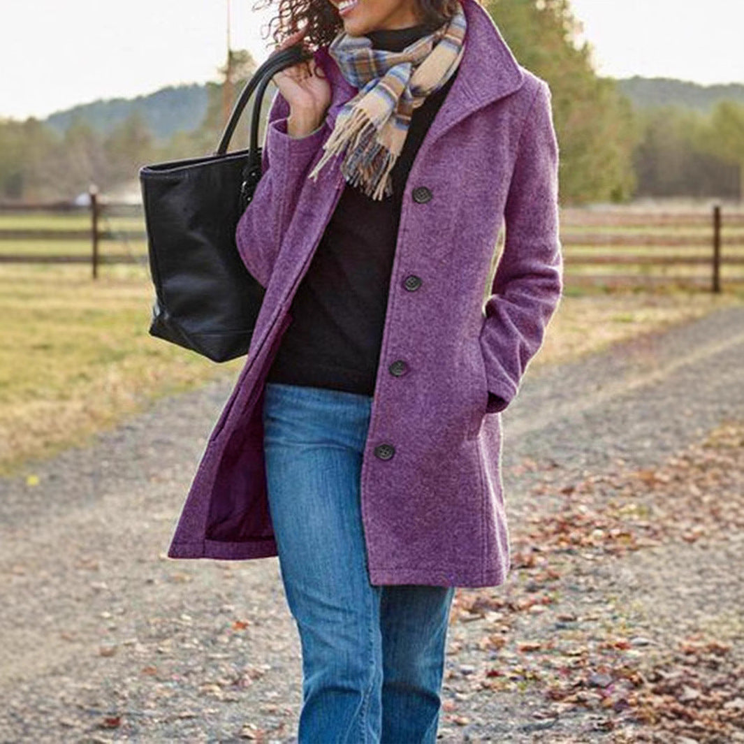 Damen modischer Wollmantel Heidi-Mode