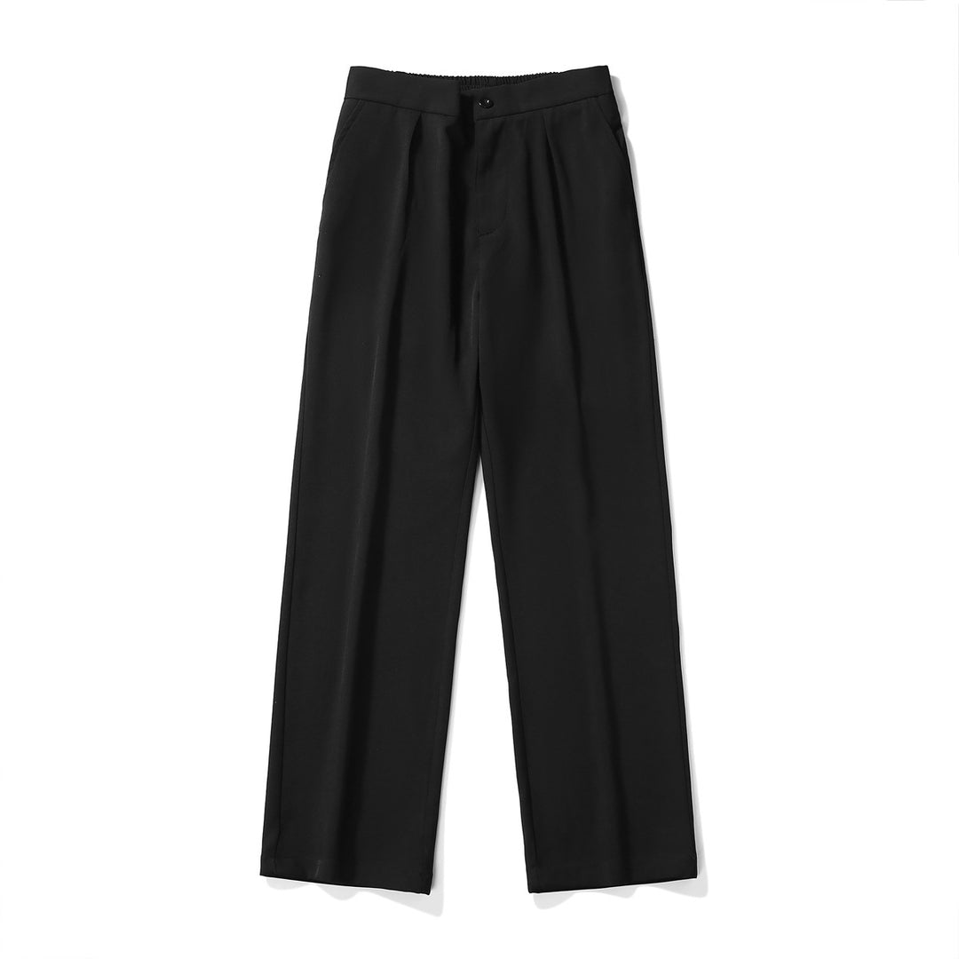 Herren Elegante weite Hose mit elastischem Bund und seitlichen Eingrifftaschen Heidi-Mode