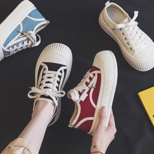 Damen Sneakers im lässigen Design mit elevated Plattform Heidi-Mode