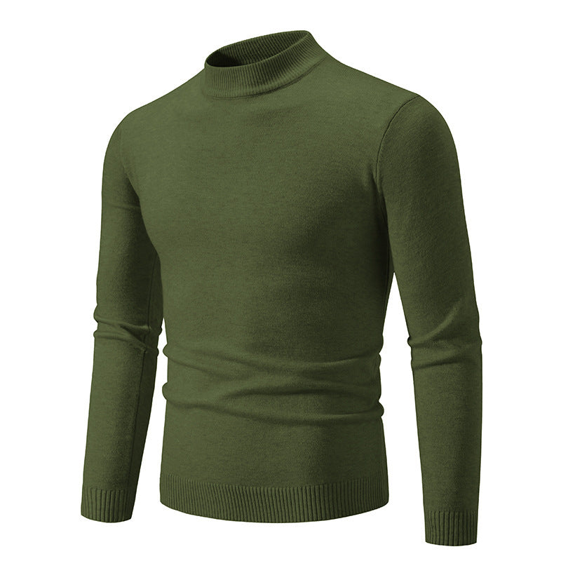 Herren Rollkragenpullover aus weichem Strickmaterial Heidi-Mode