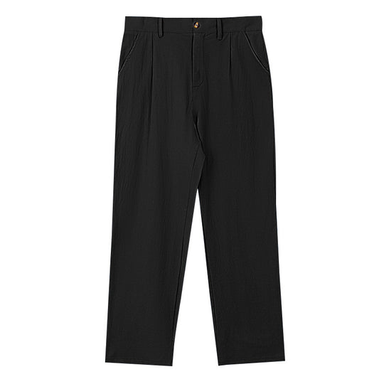 Damen elegante Langehose im lockeren Schnitt mit feinen Falten Heidi-Mode