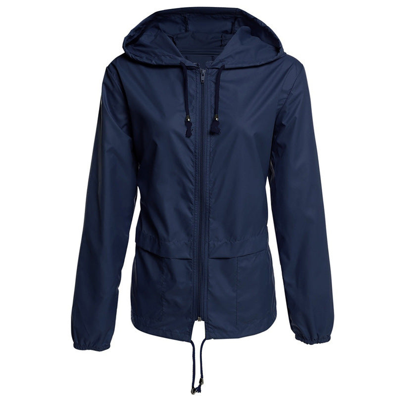 Damen leichte Übergangsjacke mit verstellbarem Kordelzug Heidi-Mode