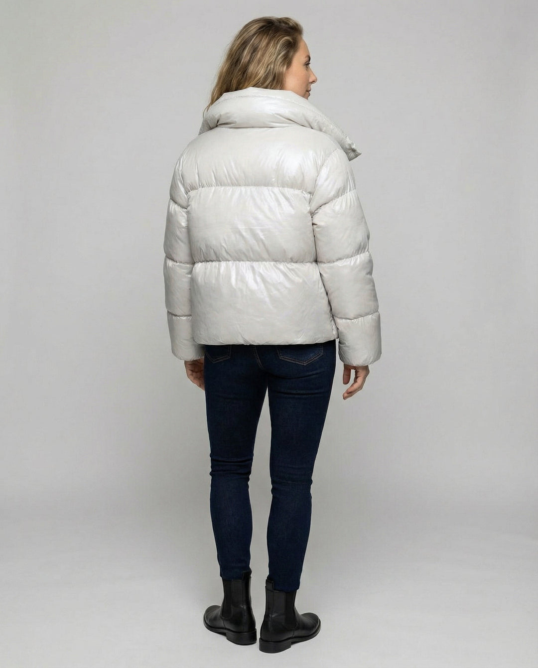 Kurz Daunenmantel Damen Kapuze | Heidi-Mode