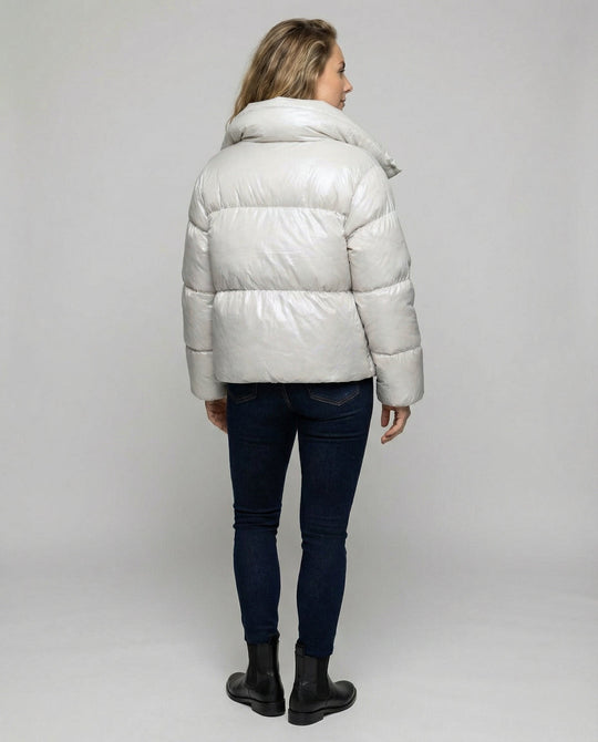 Kurz Daunenmantel Damen Kapuze | Heidi-Mode