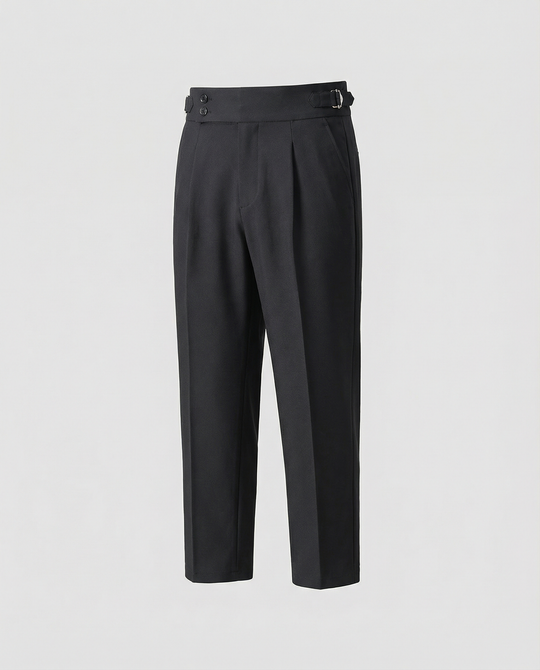 Herren Elegante Freizeithose mit hohem Bund