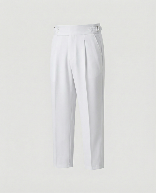 Herren Elegante Freizeithose mit hohem Bund