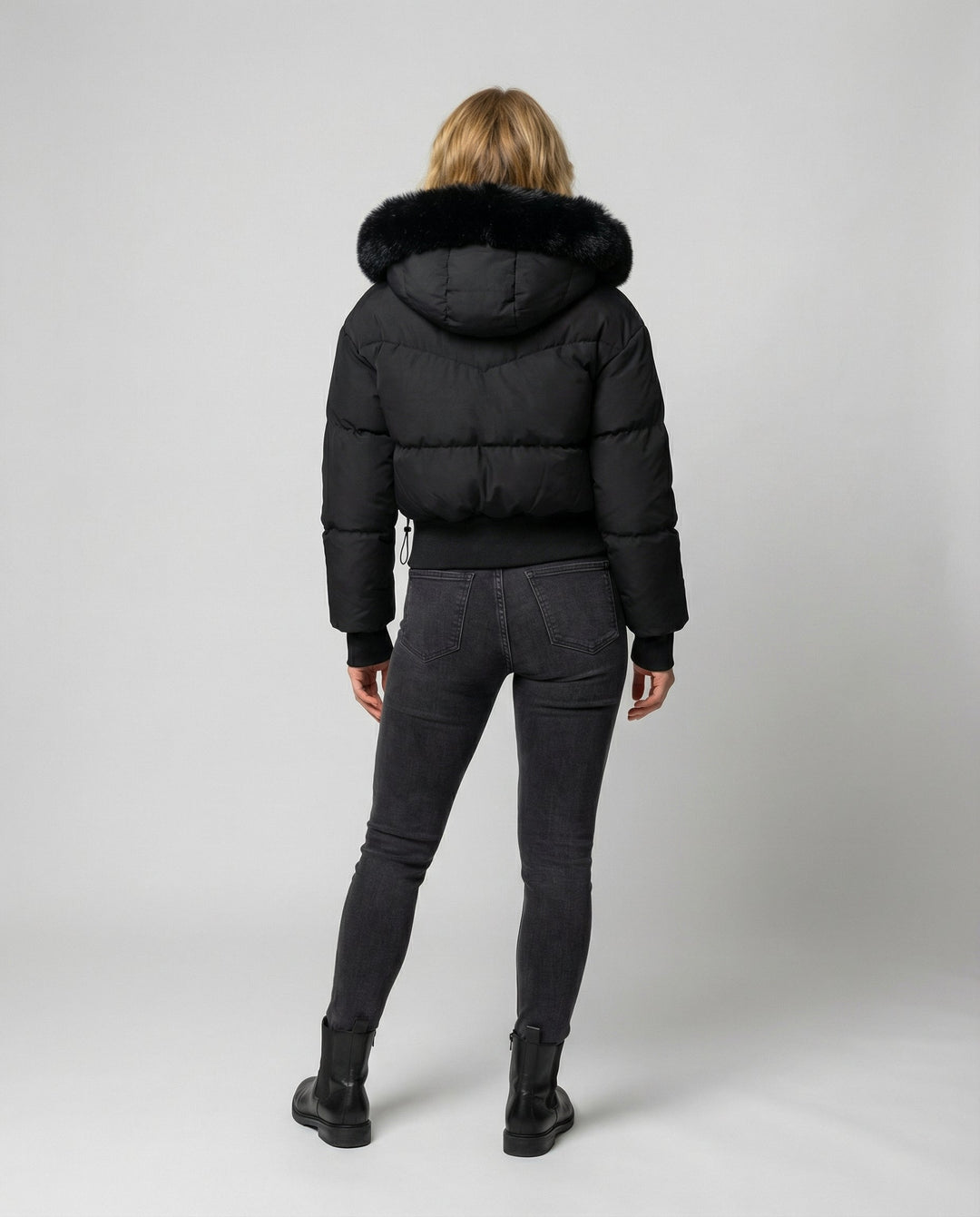 Stylische Warme Cropped Daunenjacke Damen | Heidi-Mode