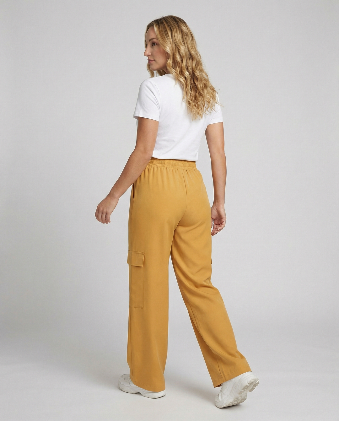 Damen Cargo-Hose mit weitem Schnitt und praktischen Taschen Heidi Mode