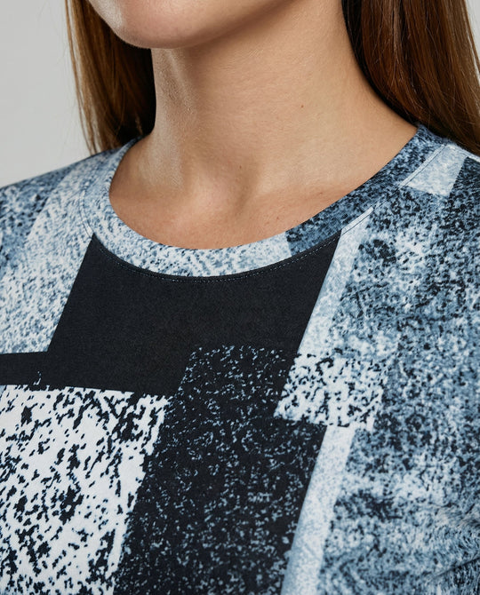 Damen Strickkleid Geometrisch | Heidi-Mode