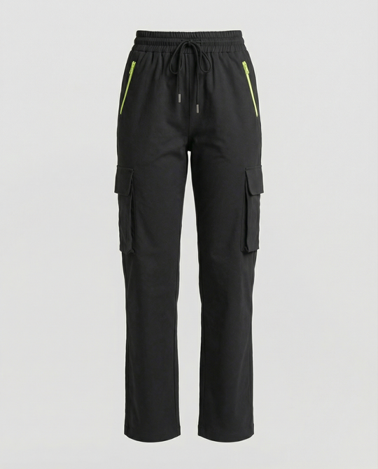 Cargohose Damen mit elastischem Bund und praktischen Taschen
