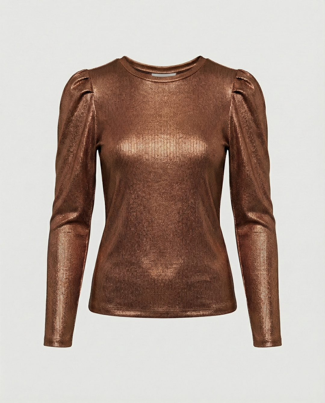 Damen funkelndes Oberteil mit voluminösen Ärmeln Heidi-Mode