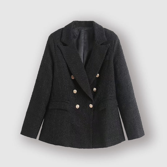 Heidi-Mode | formeller Mantel strukturierter doppelt geknöpfter Blazer