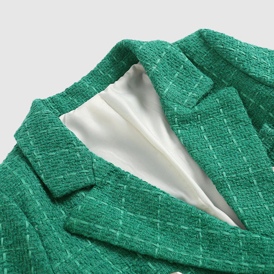 Heidi-Mode | formeller Mantel strukturierter doppelt geknöpfter Blazer