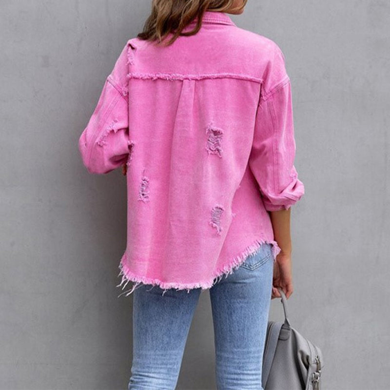 Heidi-Mode | Abgenutzte Jeansjacke