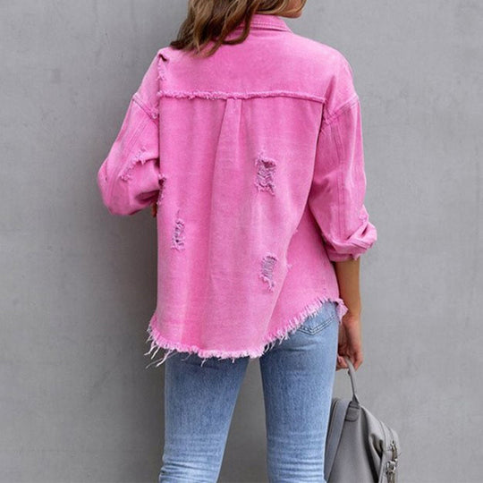 Heidi-Mode | Abgenutzte Jeansjacke