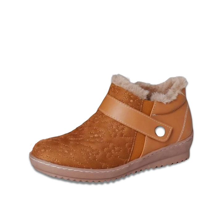 Heidi-Mode | Warme Rutschfest Wildlederimitat Stiefelette