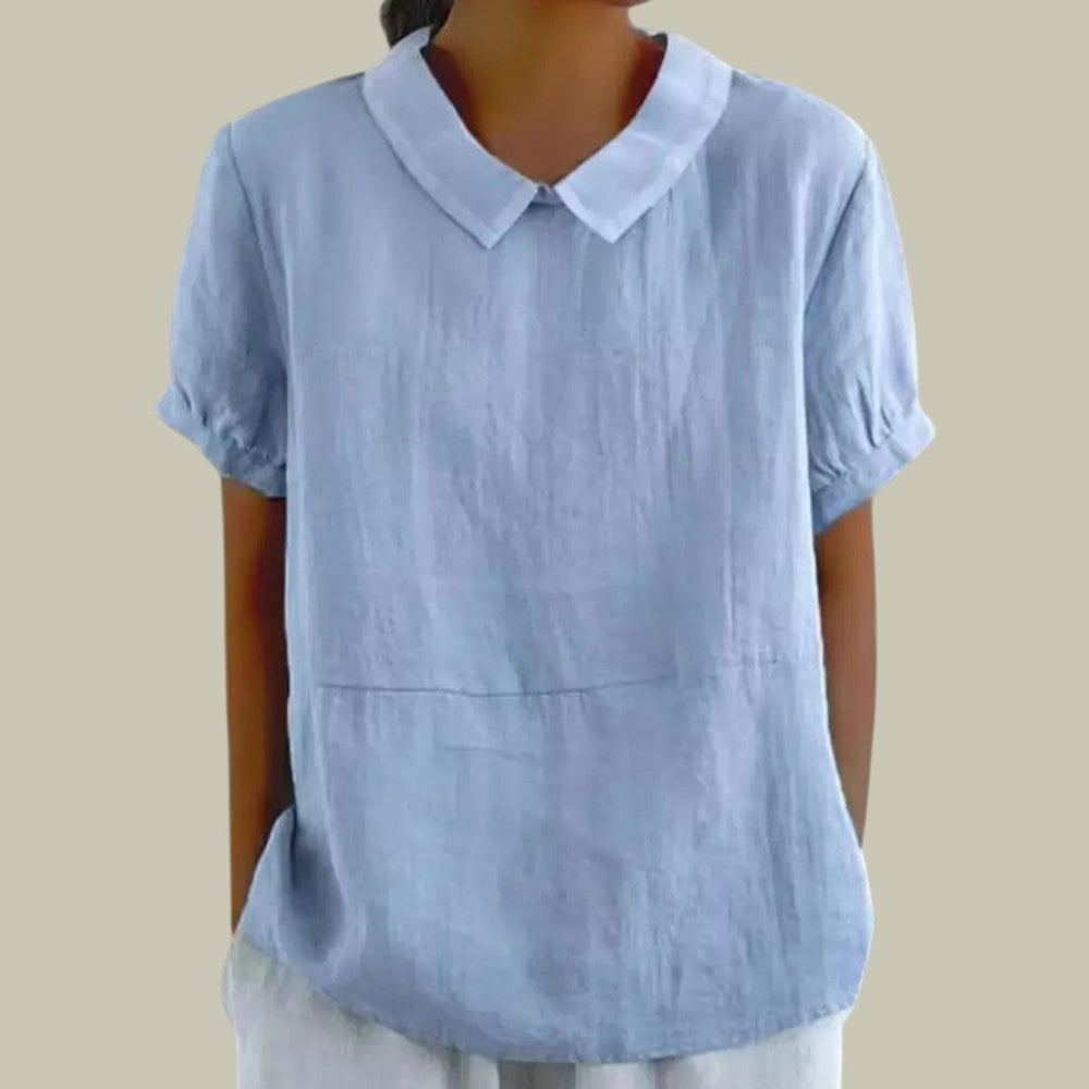 Heidi-Mode | Damen Entspannte Leinen Bluse