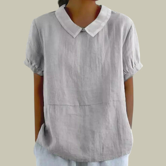 Heidi-Mode | Damen Entspannte Leinen Bluse