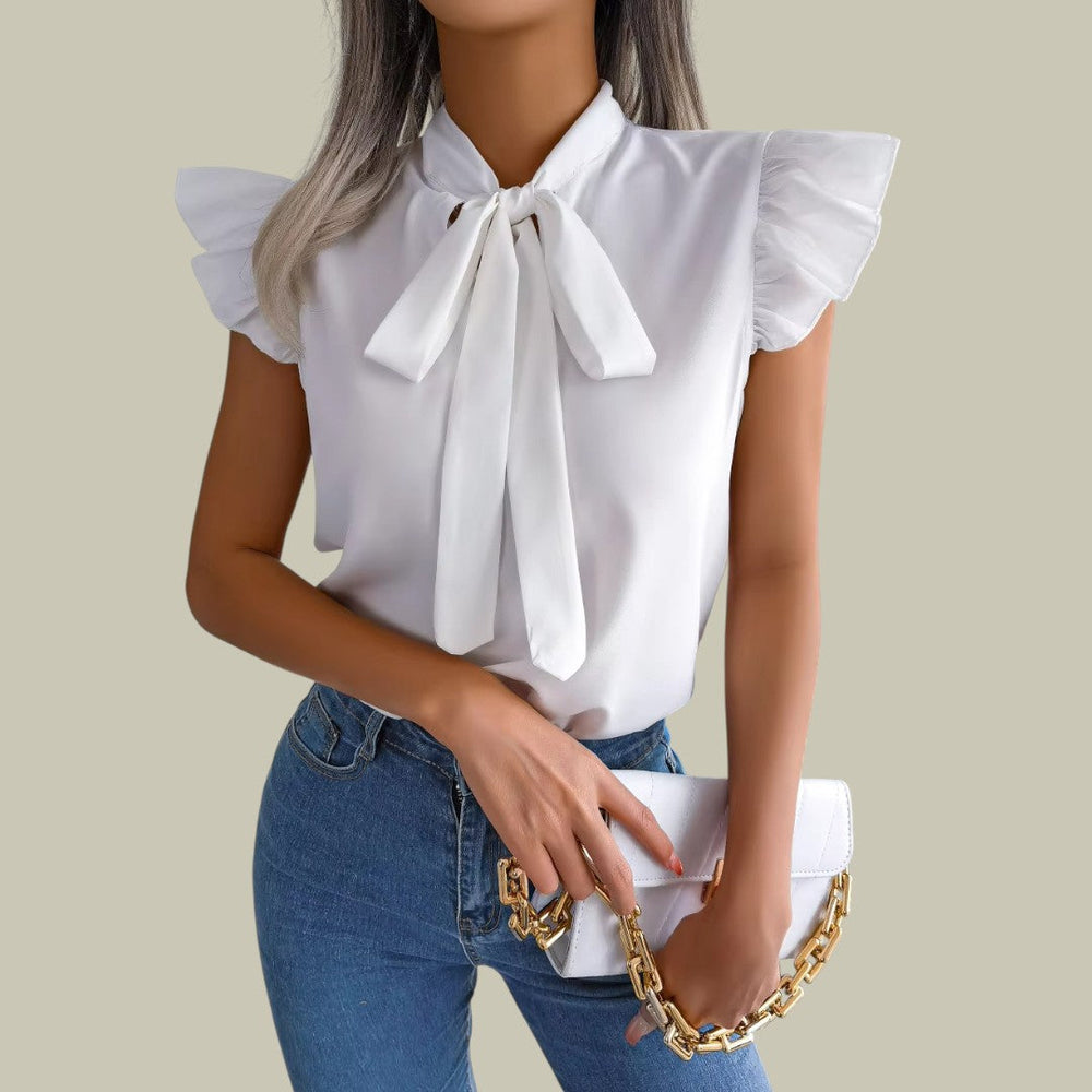 Heidi-Mode | Damen Ohne Ärmel Chiffon Bluse