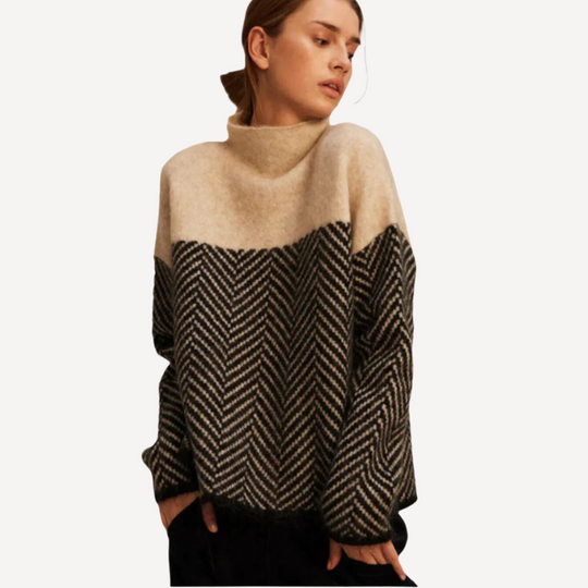 Heidi-Mode | Luxuriöses Design Rollkragenpullover für Damen