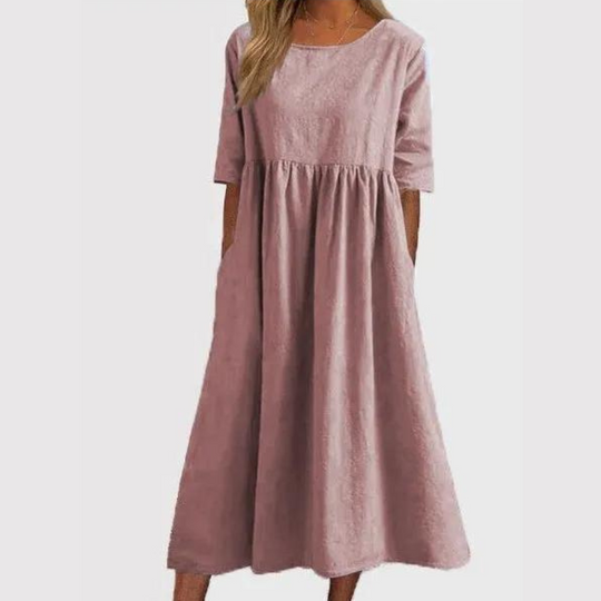 Elegantes Kleid Aus Baumwolle