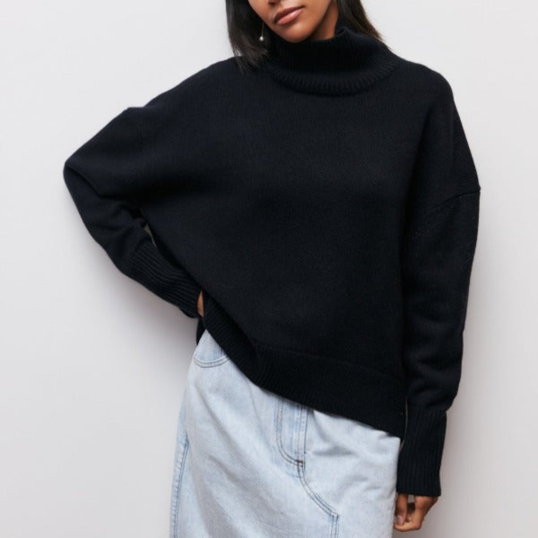 Heidi-Mode | Sascha Damen Rollkragen Pullover Lang