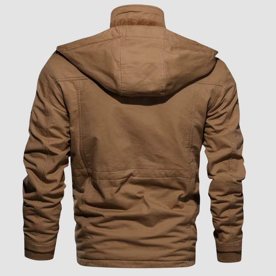 Heidi-Mode | Wärmer Herrenmantel mit Kapuze