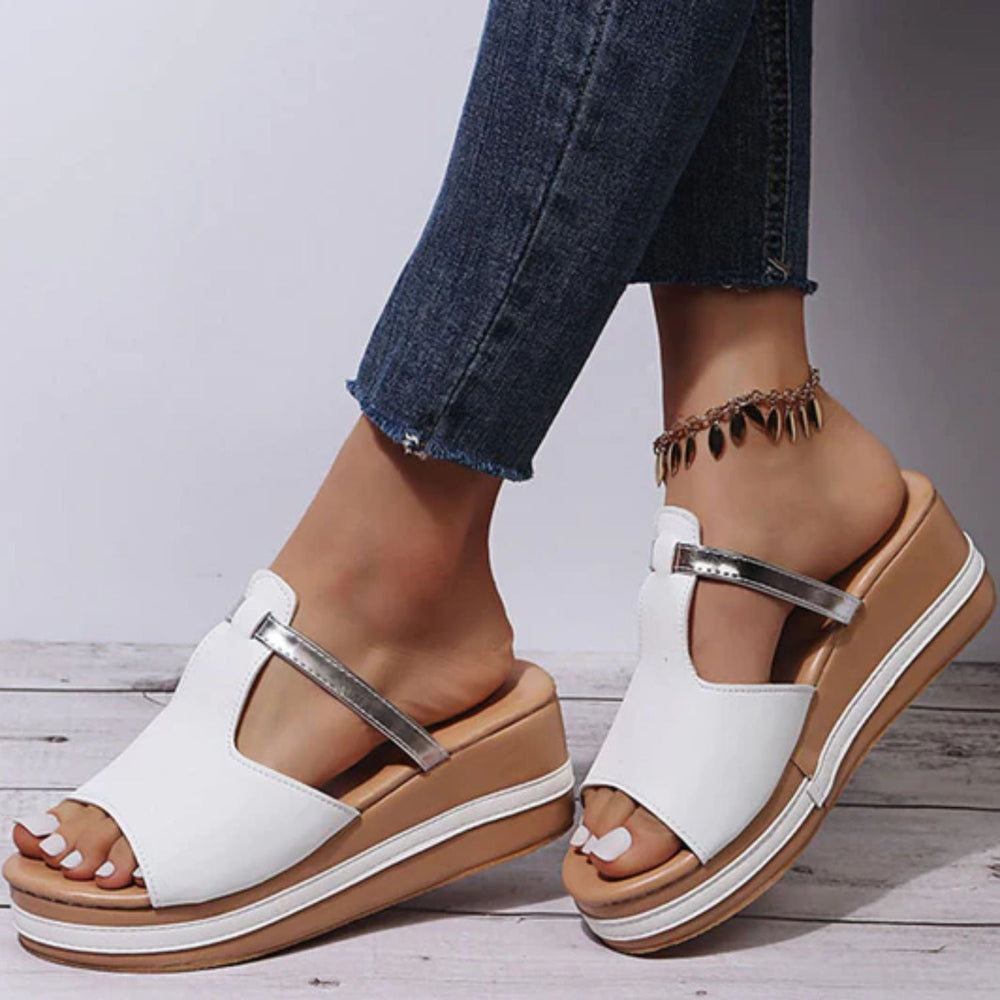 Heidi-Mode | Stylische, Orthopädische Sandalen mit Hohem Absatz