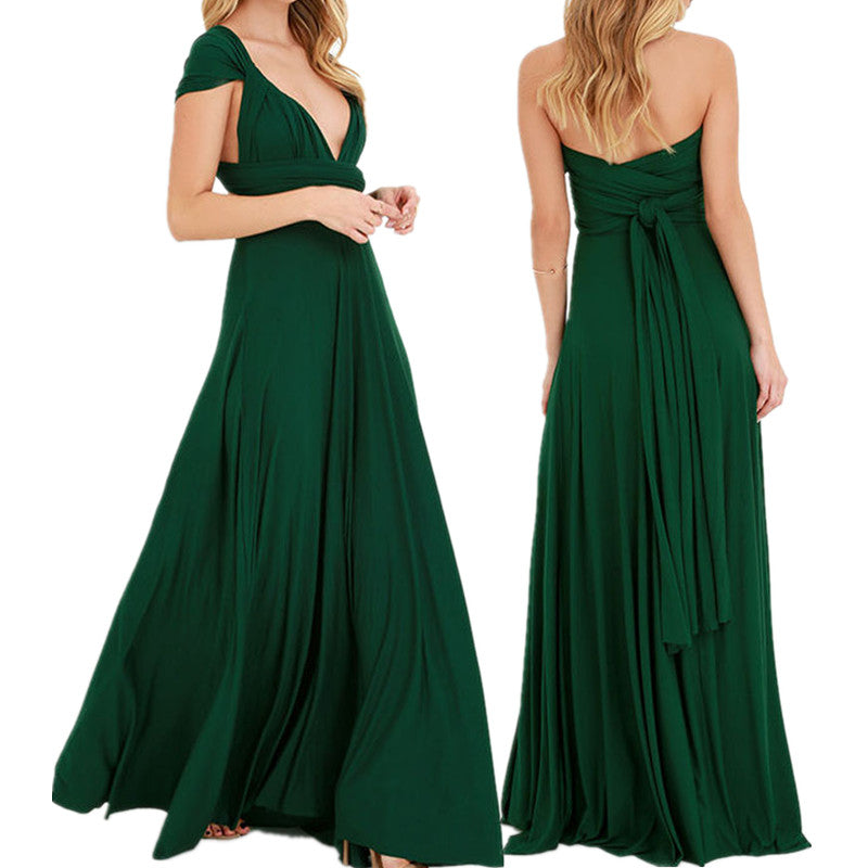 Multiway wrap maxi jurk